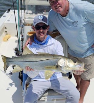 Impressive snook and solid teamwork on deck!