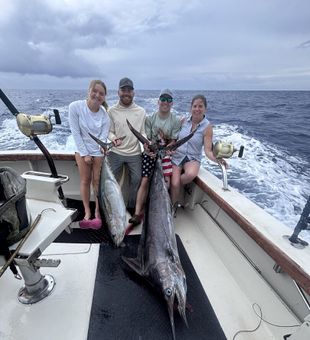 Massive swordfish and tuna offshore catch