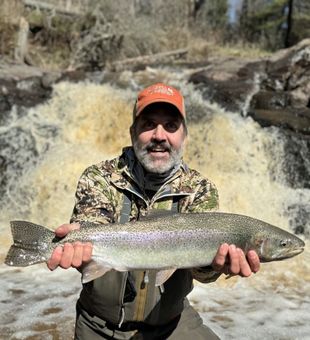 Rainbow Trophy Catch! -Brule, WI.