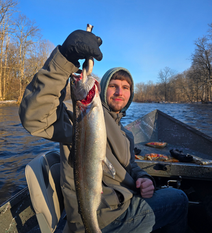 Big catch success on the Salmon River!