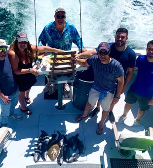 Group fishing trips Montauk NY with plenty of action.