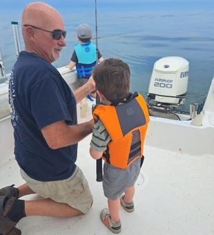 Teach them young! Fishing in Lake Erie