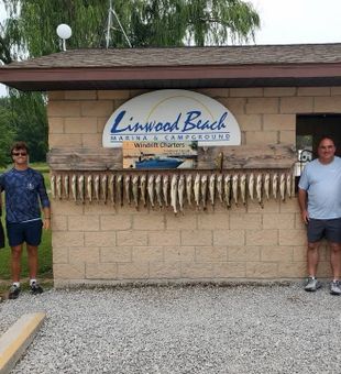 Great day fishing at Linwood Beach Marina!