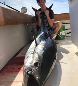 Massive bluefin tuna landed off Freeport NY