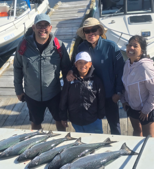 Partly cloudy skies set the perfect stage for a day of deep sea angling!