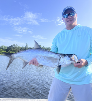 A big tarpon caught in the action at Elbow Bend Road!