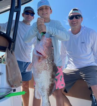 Grouper trophy catch from St. Pete waters.