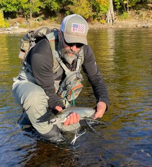 Beautiful Atlantic salmon from Saranac Lake NY waters!