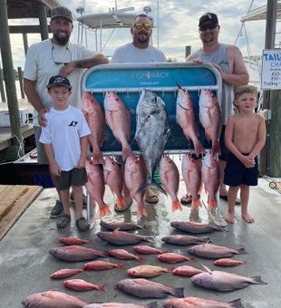 Loaded with red snapper and African pompano!