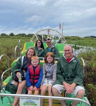 Exciting family airboat trip