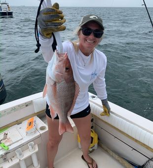 Pensacola redfish on the line!