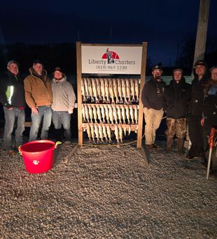 Evening Walleye fishing charter