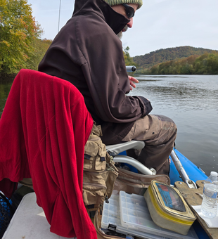 Great setup for jigging and fly fishing at Lockes Landing. Perfect partly cloudy conditions for an adventure on the water.