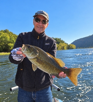 Beautiful Potomac River smallmouth bass makes the day!