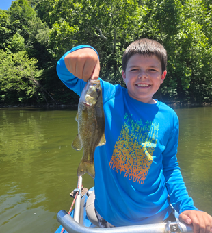 Nice Potomac River smallmouth bass caught on the water!