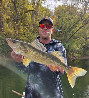 Nice walleye on light tackle today!