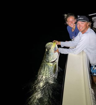 Night time Tarpon fishing has been on fire! 