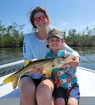 Young Angler Caught His First Trophy Fish: Snook!