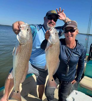 Double redfish catch!