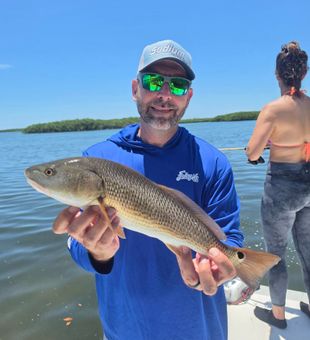 Beautiful Citrus County redfish making the day complete!