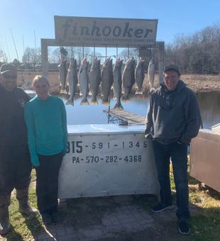 Atlantic salmon charter success in Mexico NY waters!
