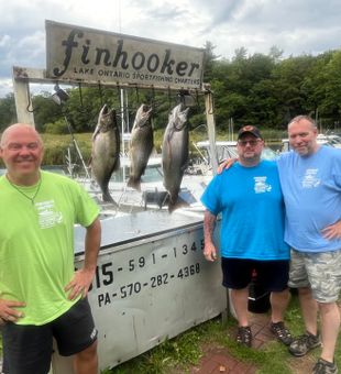 Guided fishing on Lake Ontario