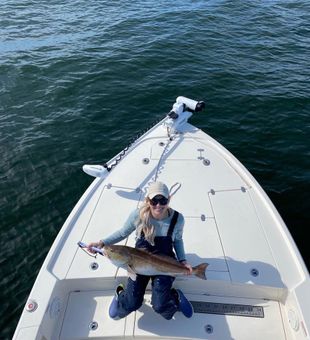 Steady Red bite keeping rods bent this morning