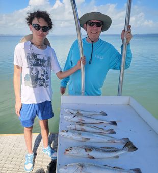 Father and Son bonding on the water