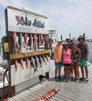 Several Snappers Reeled in Florida