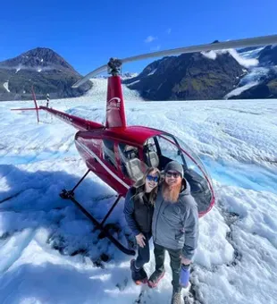 Glacier fishing access by helicopter in Willow Alaska!
