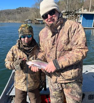 Vibrant Rainbow Trout Success on a Family Fishing Trip