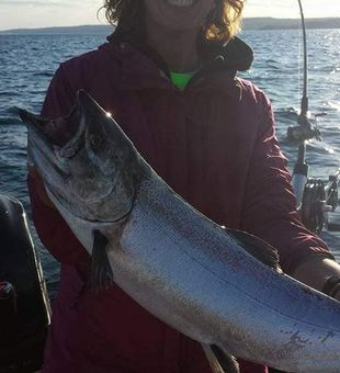 Afternoon Salmon Catch - Lake Superior, MN.
