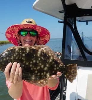 Flounder caught from our inshore fishing