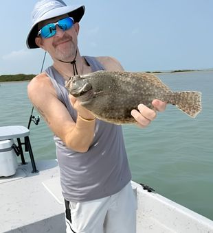 A perfect day for fishing in Port Isabel, Texas.
