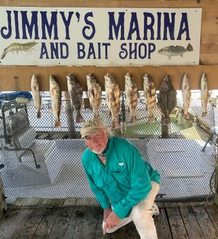 Rods bent and cool breeze on the bay today