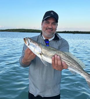 Casting for trout along the scenic Texas coast