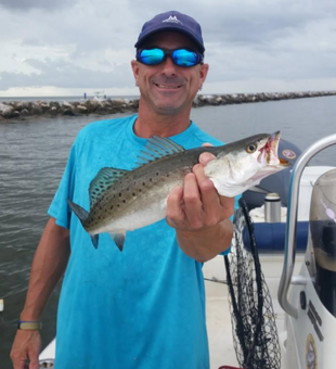 Solid speckled trout catch in Slidell LA