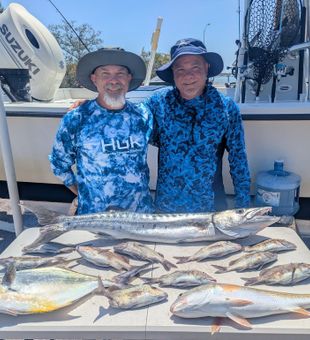 Assorted catches today with seasoned guest.