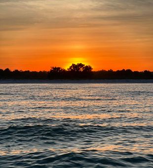 Sunset view you get on a trip to North Carolina