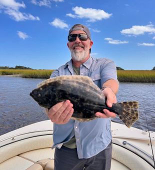 Flounder caught by an experienced angler in NC
