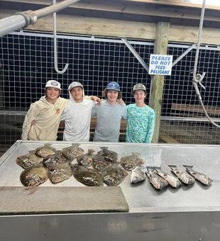 Fresh catch ready for cleaning at Matagorda station!