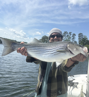 "Caught a beauty today out on the lake!"