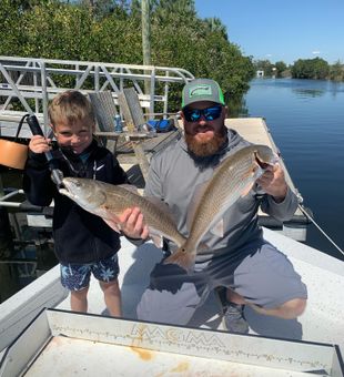 Florida redfish on the line