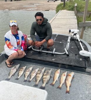 Awesome day chasing Redfish and Drum!
