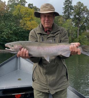Hooked on Rogue River rainbow trout!