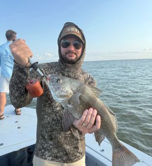 Catching drum in Matagorda Bay today.