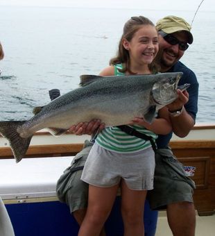 Coho Salmon catch in Lower Niagara fishing