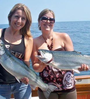 Niagara River Fishing Charter Coho Salmon Catch