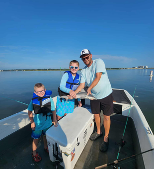 Partly cloudy skies set the stage for some light tackle action!