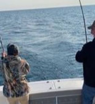 Bonding over Fishing in Lake Michigan!